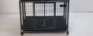 37" Foldable Stackable Single Door Heavy Duty Cage Limited Gold