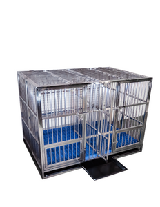 55" Stainless Steel 2 Door Foldable Cage